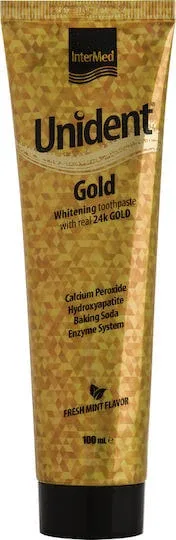 InterMed Unident Gold Pastă de dinți pentru Albire 100ml — preț și oferte