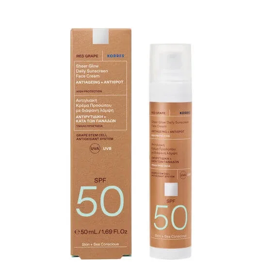 Korres Cremă Antisolară de Față cu Strugure Roșu SPF50 50ml — preț și oferte