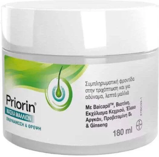 Priorin Hair Mask Mască de Păr Îngrijire suplimentară pentru păr slab și subțire pentru Împotriva căderii părului 180ml BAYER — preț și oferte