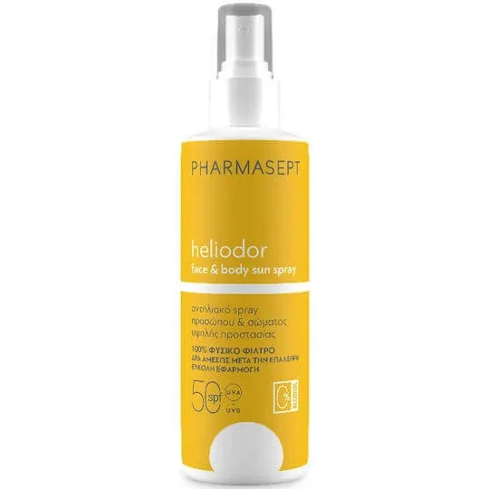 Pharmasept Heliodor Loțiune Antisolară Pentru Față și Corp SPF50 Spray 165g — preț și oferte