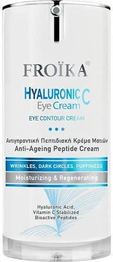 Froika Hyaluronic C SPF10 Cremă Hidratantă și Anti-îmbătrânire pentru Ochi cu SPF10 Împotriva Cearcănelor pentru Strălucire cu Acid Hialuronic și Vitamina C 15ml — preț și oferte