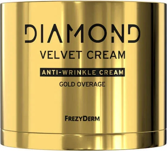 Frezyderm Diamond Velvet Gold Cremă de Față pentru Hidratare, Anti-Îmbătrânire și Reconstrucție cu Acid Hialuronic și Colagen 50ml — preț și oferte