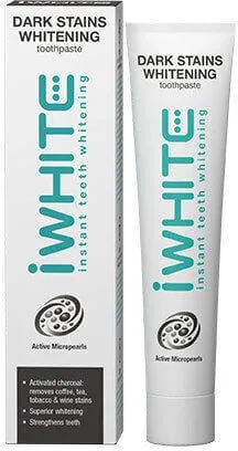 iWhite Dark Stains Pastă de dinți cu cărbune activ pentru Albire 75ml — preț și oferte