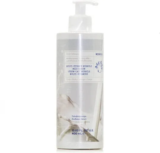 Korres Multi Vitamin Miracle Serum Ser hidratant pentru corp cu Lapte de măgăriță 400ml — preț și oferte