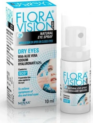 Novax Pharma Flora Vision Dry Eyes Spray Oftalmic pentru Ochi Uscat 10ml
