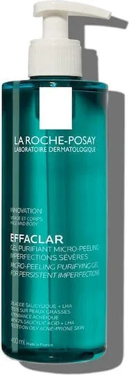 La Roche Posay Effaclar Micro-Peeling Gel Față pentru Ten Acneic 400ml — preț și oferte