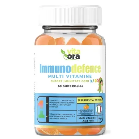 Jeleuri cu aroma de portocale Immunodefence Kids, 60 bucati – Vita Ora Vitaora — preț și oferte