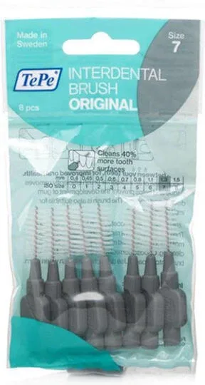 TePe Original Periuțe Interdentare 1.3mm Gri 8buc