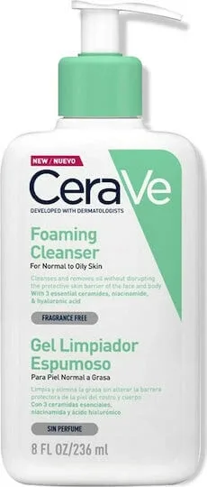 CeraVe Foaming Cleanser Gel Față 236ml