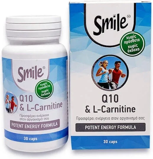 AM Health Smile Coenzyme Q-10 & L-Carnitine 30 capace — preț și oferte