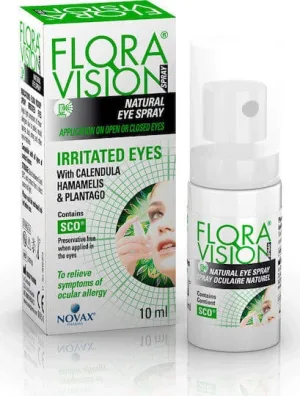 Novax Pharma Flora Vision Spray Oftalmic cu Acid Hialuronic 10ml