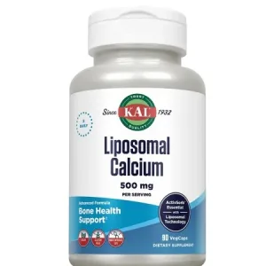 Liposomal Calcium 500 mg, 90 capsule vegetale, KAL, Secom