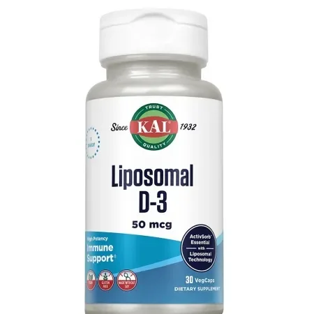 Vitamina D3 Liposomal 2000 UI, 30 capsule vegetale, KAL, Secom — preț și oferte