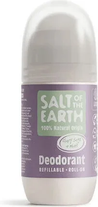 Salt of the Earth Clary Sage & Mint Deodorant Natural sub formă de Roll-On 75ml — preț și oferte