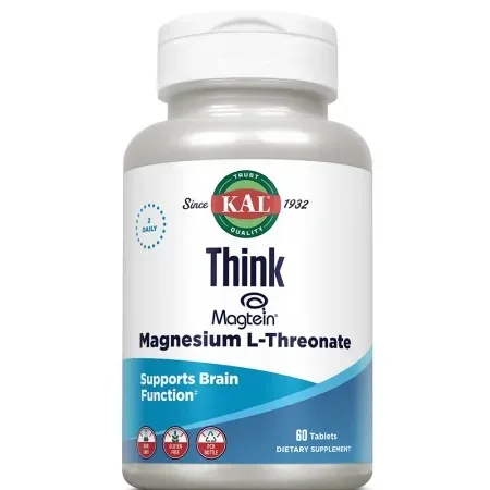 Think Magnesium L-Threonate, 60 tablete, KAL, Secom — preț și oferte