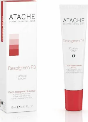 Atache Despigmen P3 Cremă de Față 24h pentru Reconstrucție, Albire și Roșeață cu Retinol și Vitamina C 15ml