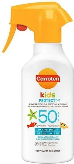 Carroten Kids Waterproof Copii Crema de Soare Spray SPF50 270ml — preț și oferte