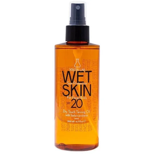 Youth Lab. Wet Skin Ulei de Protecție Solară Rezistent la Apă Pentru Față și Corp SPF20 Spray 200ml — preț și oferte