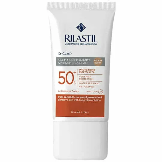Rilastil D-Clar Uniforming Cremă Solară de Față SPF50 cu Pigment Mediu 40ml — preț și oferte