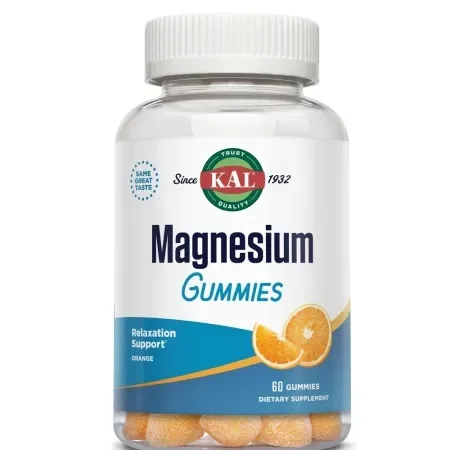 Magnesium Citrate Gummies, 60 jeleuri, KAL, Secom — preț și oferte