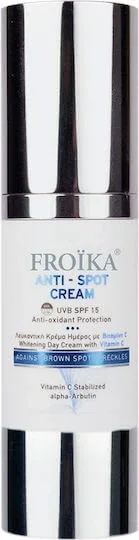 Froika Anti-Spot Cremă Hidratantă și de Albire de Zi cu SPF15 Împotriva Imperfecțiunilor și Petelor Pigmentare cu Vitamina C 30ml — preț și oferte