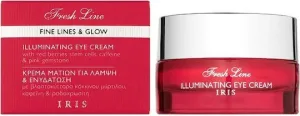 Fresh Line Cremă Hidratantă de Ochi Împotriva Cearcănelor pentru Strălucire cu Acid Hialuronic și Aloe Vera 15ml