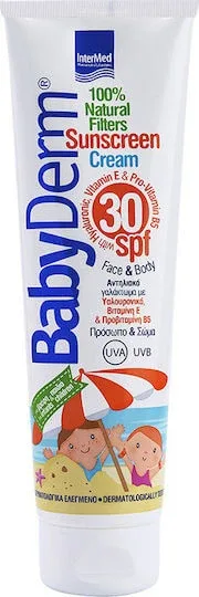 InterMed Babyderm Waterproof Bebeluș Crema de Soare Emulsie SPF30 300ml — preț și oferte