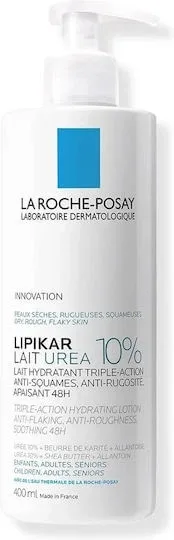 La Roche Posay Lipikar Urea 10% Loțiune hidratant pentru corp cu Uree pentru piele uscată/foarte uscată & sensibilă 400ml — preț și oferte