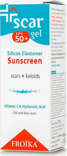 Froika Scar SPF50+ Gel Silicon cu protecție solară pentru Cicatrici, Acnee & Arsuri 15ml