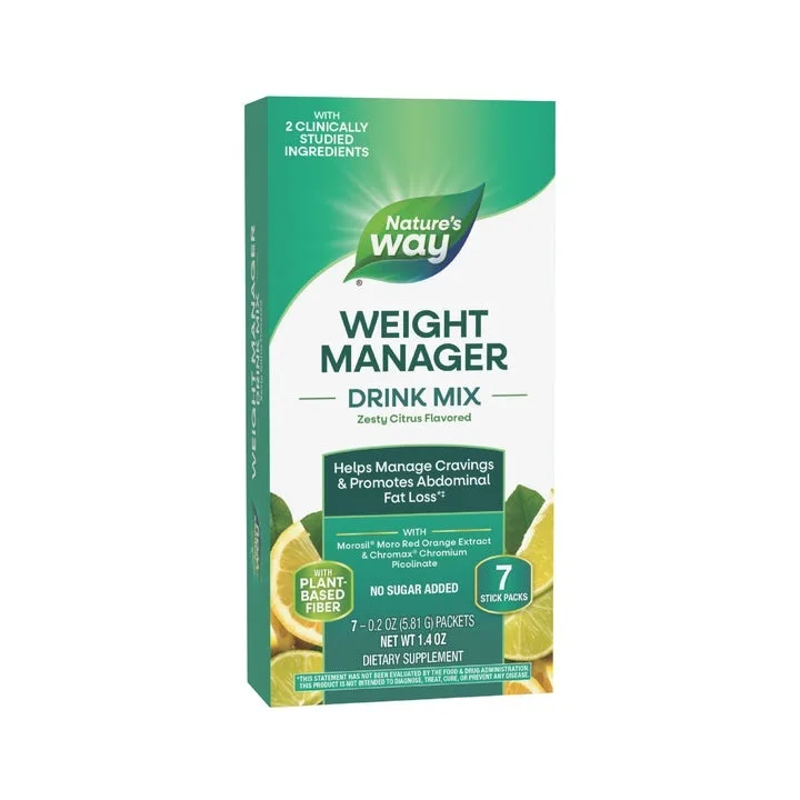 Pulbere cu gust de citrice Weight Manager Nature's Way, 7 plicuri, Secom — preț și oferte
