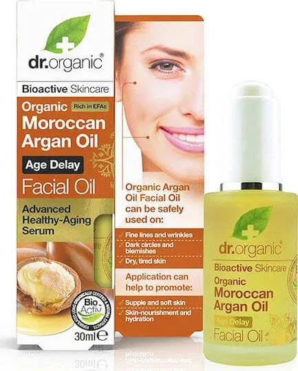 Dr.Organic Moroccan Bio Ulei facial pentru Hrănitor și Hidratare cu ulei de Argan 30ml — preț și oferte