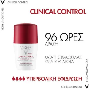 Vichy Clinical Control Deodorant 96h sub formă de Roll-On 50ml