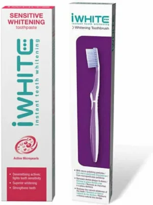 iWhite Sensitive Whitening Pastă de dinți pentru Dinți sensibili și Albire & Toothbrush Periuța de dinți Instant Whitening Toothbrush 75ml