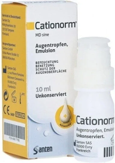 Santen Cationorm Picături Oftalmice pentru Ochi Uscat 10ml — preț și oferte