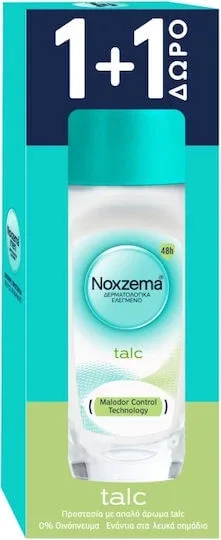 Noxzema Talc Deodorant 48h sub formă de Roll-On 2x50ml — preț și oferte