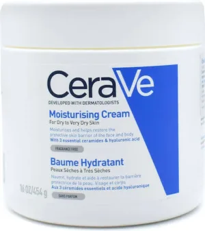 CeraVe Moisturising Crema hidratant pentru corp cu Acid hialuronic pentru piele uscată/foarte uscată 454gr