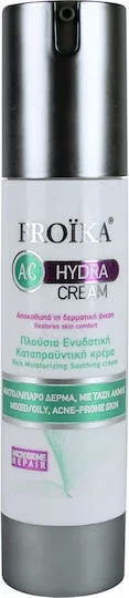 Froika AC Hydra Cremă Hidratantă și Regulatorie 24h pentru Față împotriva Acneei cu Acid Hialuronic 50ml