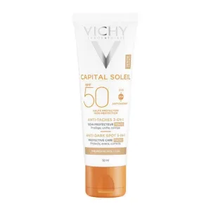 Vichy Capital Soleil Cremă Solară de Față 3-in-1 Rezistentă la Apă Anti-Pete cu SPF50 cu Pigment 50ml