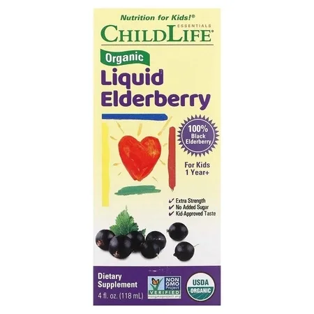 Liquid Elderberry ChildLife Essentials, 118 ml, Secom — preț și oferte