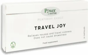Power Of Nature Platinum Range Travel Joy pentru Greață 10 Capsule