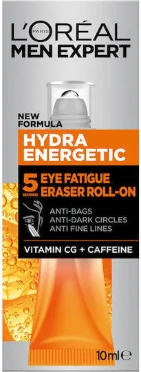 L'Oreal Paris Men Expert Hydra Energetic Gel Anti-Fatiga pentru Bărbați pentru Ochi împotriva Cearcănelor cu Vitamina C 10ml — preț și oferte