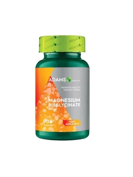 Bisglicinat de Magneziu 800 mg, 90 capsule – Adams ADAMS VISION — preț și oferte