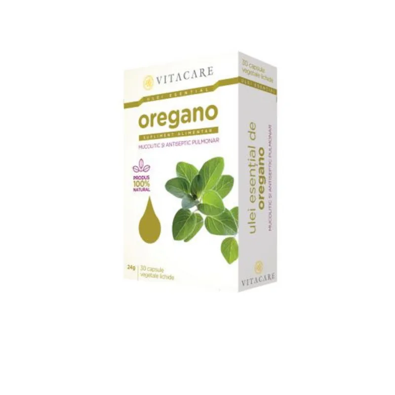 Oregano, 30 capsule VITACARE — preț și oferte