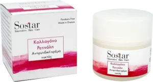 Sostar Focus Cremă de Față de Noapte pentru Anti-Îmbătrânire și Reconstrucție cu Retinol și Colagen 50ml