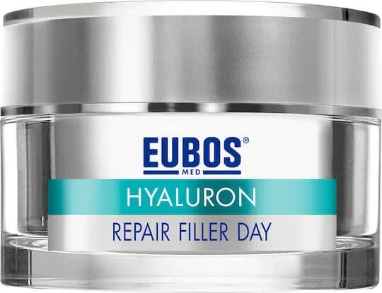 Eubos Hyaluron Repair Filler Cremă de Față de Zi pentru Hidratare, Anti-Îmbătrânire și Tonifiere cu Acid Hialuronic și Peptide 50ml — preț și oferte