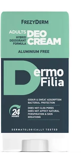 Frezyderm Dermofilia Adults Deodorant 24h sub formă de cremă Fără aluminiu 40ml