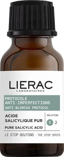 Lierac Protocole Solution 1 Serum Calmant și Hidratant pentru Față cu Acid Salicilic pentru Pete Pigmentare și Acnee 15ml — preț și oferte