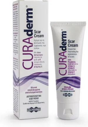 UNI-PHARMA CURAderm Cremă pentru Vindecare & Cicatrici 50ml