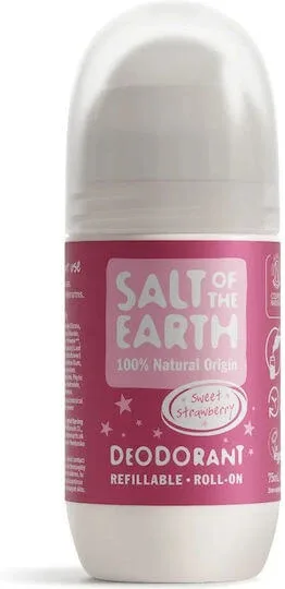 Salt of the Earth Sweet Strawberry Reîncărcabilă Deodorant Natural sub formă de Roll-On Fără aluminiu 75ml — preț și oferte