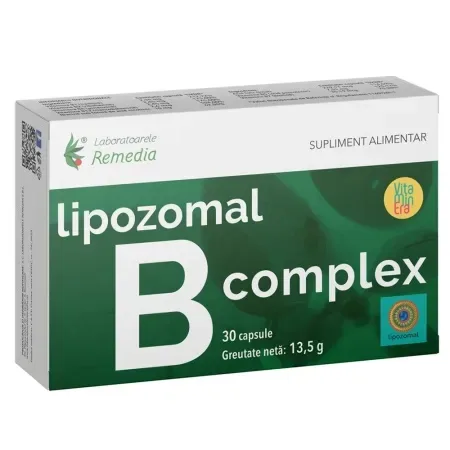 B-Complex Lipozomal, 30 capsule – Remedia Lab. Remedia — preț și oferte